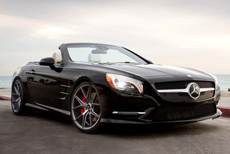 V99 AXIS Matte Graphite on Mercedes Sl550