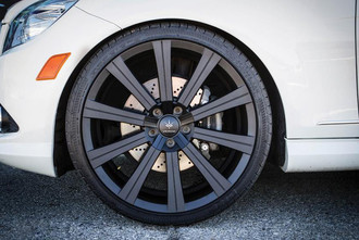 V93 SHIFT Matte Black on Mercedes C350