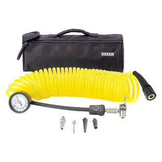 Viair® - 25' 5-In-1 Coil Hose with Inflator or Deflator Pressure Gauge