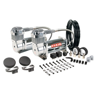 Viair® - 400 Series™ 12 V Chrome 400C Dual Performance Portable Tire Air Compressor Value Pack
