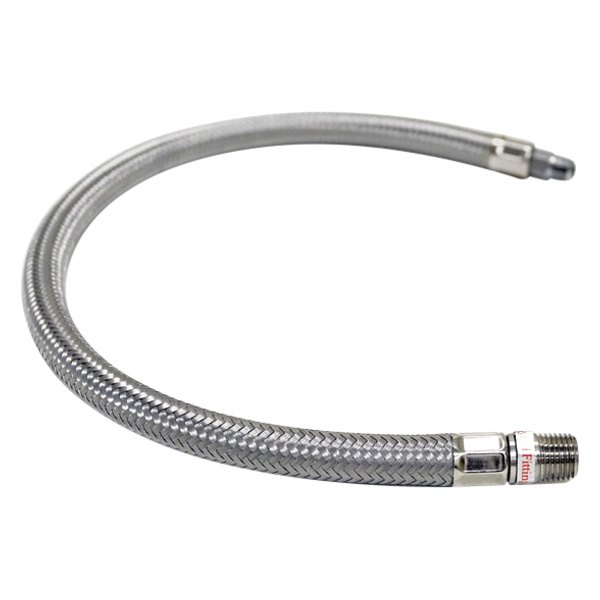 Viair® - 24" Silver Stainless Steel Braided Swivel Leader Hose