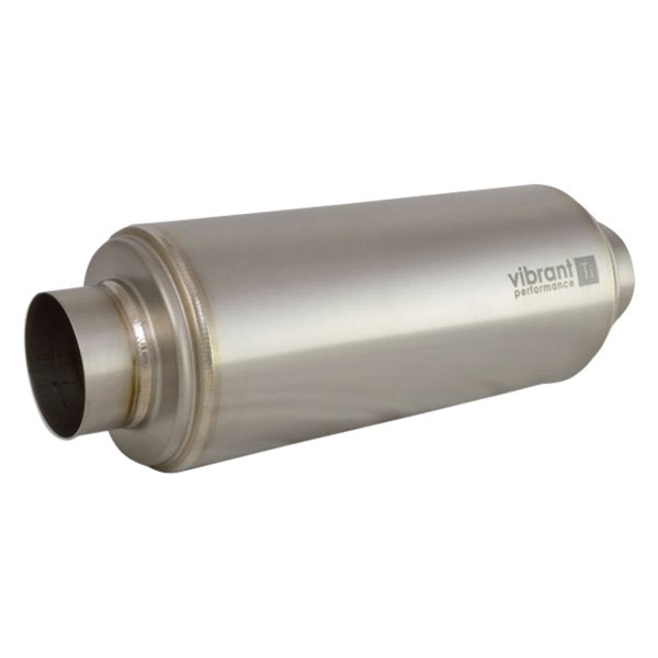 Vibrant Performance® - Titanium Round Gray Exhaust Resonator