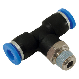 Vibrant Performance® - Male Tee Push Lock Vacuum Fitting 1/4" 1/8" NPT