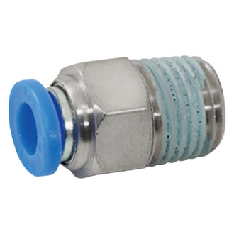 Vibrant Performance® - Male Straight Push Lock Vacuum Fittings 1/16" NPT to 1/4"