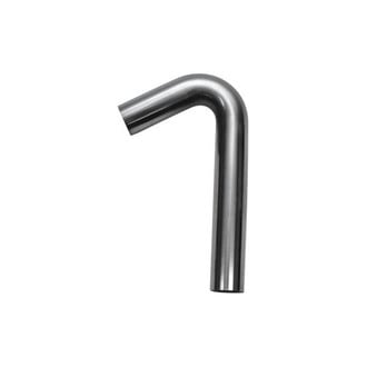 Vibrant Performance® - 304 SS Natural 120 Degree Mandrel Bend Pipe (1.75" Inlet, 1.75" Outlet, 4" Leg A Length, 12" Leg B Length, 1.75" CLR)