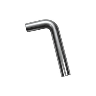 Vibrant Performance® - 304 SS Natural 90 Degree Mandrel Bend Pipe (2.75" Inlet, 2.75" Outlet, 4" Leg A Length, 12" Leg B Length, 4.125" CLR)