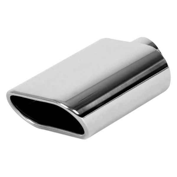 Vibrant Performance® - 304 SS Oval Angle Cut Single-Wall Polished Exhaust Tip