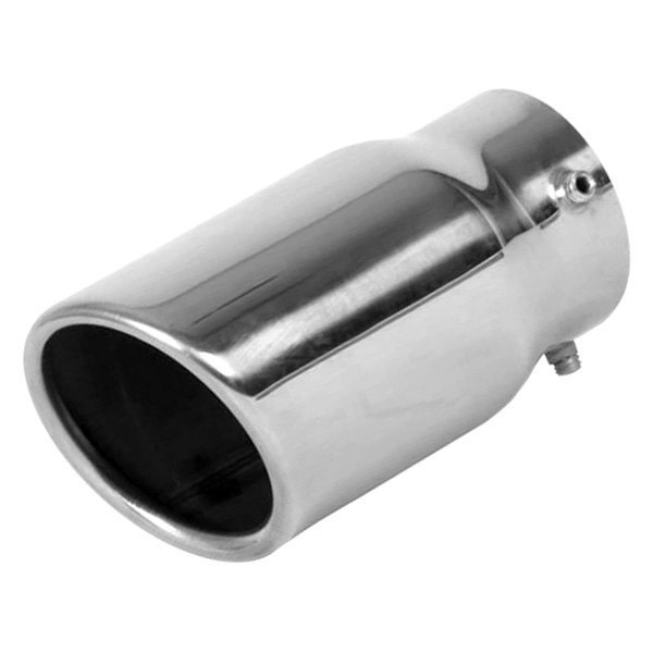 Vibrant Performance® - 304 SS Round Angle Cut Single-Wall Exhaust Tip