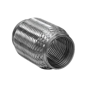 Vibrant Performance® - TurboFlex Stainless Steel Coupling with Interlock Liner (2.5" Inlet, 2.5" Outlet, 6" Length)