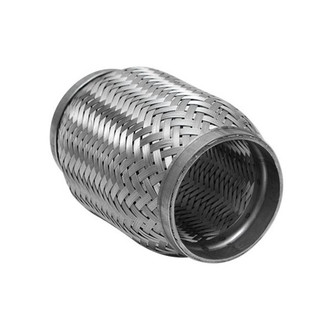 Vibrant Performance® - Standard Stainless Steel Flex Coupling with Inner Braid Liner (2.5" Inlet, 2.5" Outlet, 8" Length)