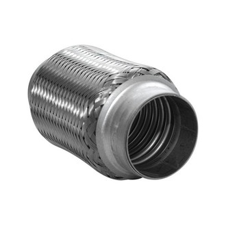 Vibrant Performance® - Standard Stainless Steel Flex Coupling without Inner Braid Liner (1.5" Inlet, 1.5" Outlet, 4" Length)