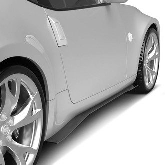 Vicrez® - Satin Black Ice Side Skirt Splitters