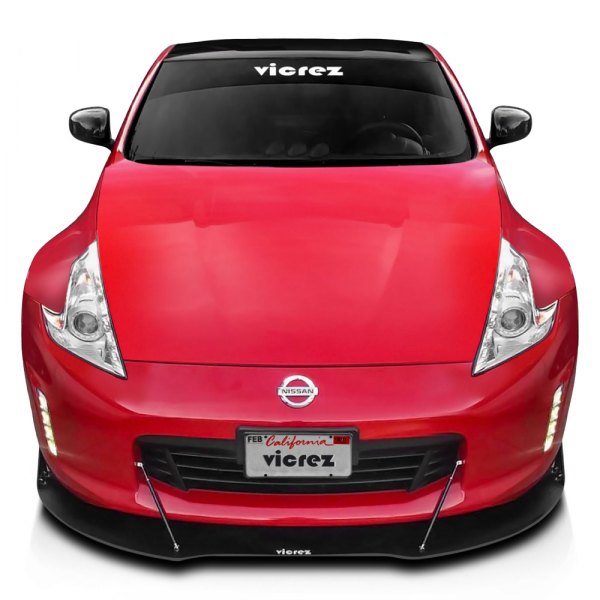 Vicrez® - VZ3 Style Front Bumper Splitter with Support Rods