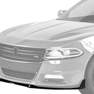 Vicrez® - VZ3 Style Black Front Bumper Splitter with Support Rods