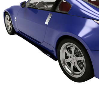 Vicrez® - VZ2 Style Black Side Skirt Splitters