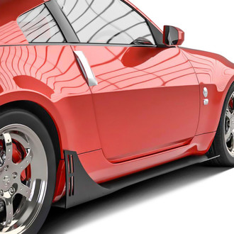 Vicrez® - Vulcano Style Pro Series Urban Camo Side Skirt Splitters with Winglets