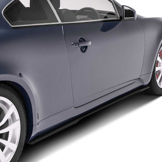 Vicrez® - V3R Style Satin Black Ice Side Skirt Splitters