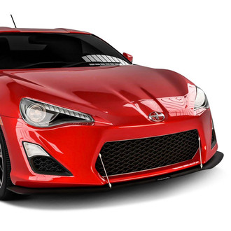 Vicrez® - V3R Style Urban Camo Front Bumper Splitter with Support Rods