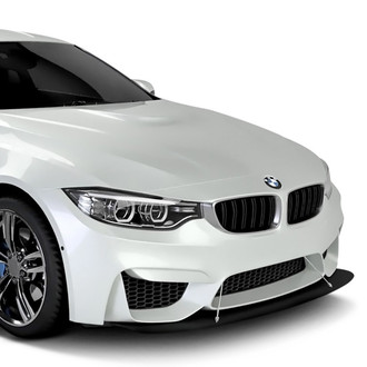 Vicrez® - GTS Style Black Front Bumper Splitter with Support Rods