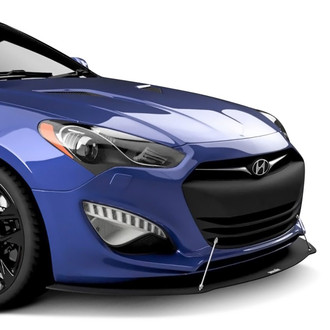 Vicrez® - VZ1 Style Urban Camo Front Bumper Splitter with Support Rods