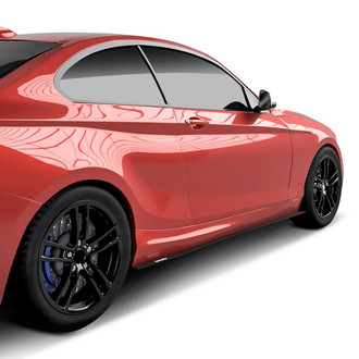 Vicrez® - Matte Black Side Skirt Splitters