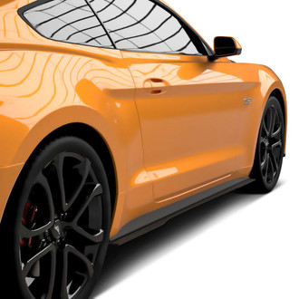 Vicrez® - LV Style Matte Black Side Rocker Panel Splitters