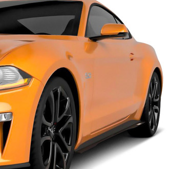 Vicrez® - LV Style Black Side Rocker Panel Splitters