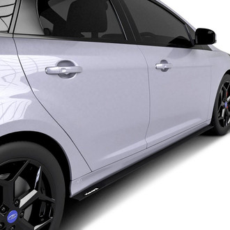 Vicrez® - V Style Satin Black Side Skirt Splitters