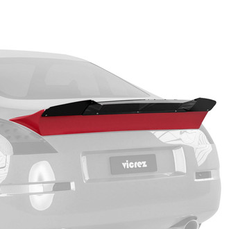 Vicrez® - V3R Style Satin Black Rear Wicker Bill Add-on Spoiler