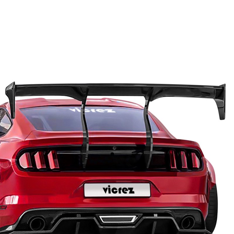 Vicrez vz101479 Track Carbon Fiber Rear Wing Spoiler Ford Mustang 2015-2020