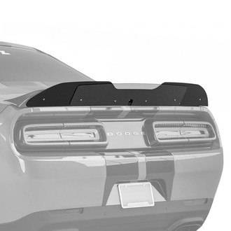Vicrez® - V3R Style Dry Carbon Fiber Rear Wicker Bill Add-on Spoiler