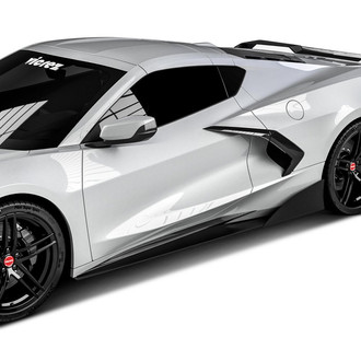 Vicrez® - VZR1 Style Urban Camo Side Skirt Splitters
