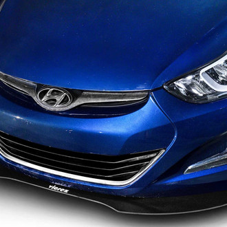 Vicrez® - Z7 Style Satin Black Ice Front Bumper Lip Splitter with Support Rods