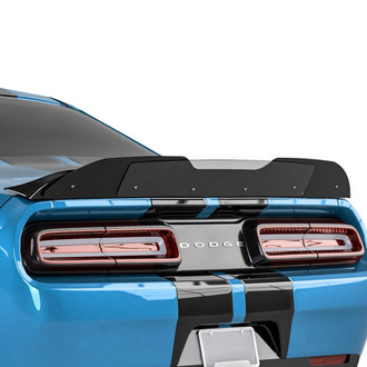 Vicrez® - V3R Style Gloss Black Rear Wicker Bill Add-on Spoiler