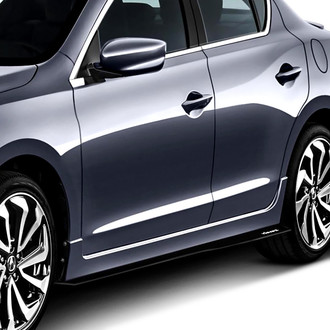 Vicrez® - VZ Style Black Side Skirt Splitters