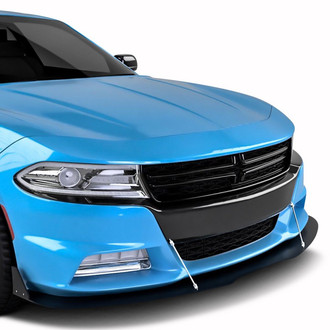 Vicrez® - V3R Style Urban Camo Front Bumper Lip Splitter with Support Rods