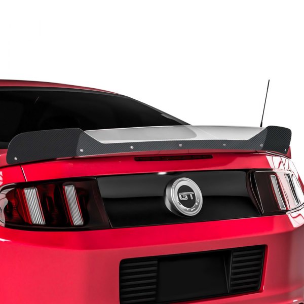 Vicrez® - V3R Style Carbon Fiber Rear Wicker Bill Add-on Spoiler