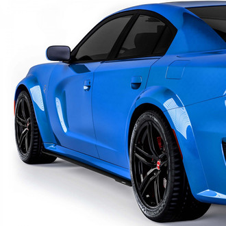 Vicrez® - V3R Style Black Side Skirt Splitters