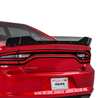 Vicrez® - V3R Style Matte Black Rear Wicker Bill Add-on Spoiler