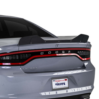 Vicrez® - VZ1 Style Dry Carbon Fiber Rear Wicker Bill Add-on Spoiler
