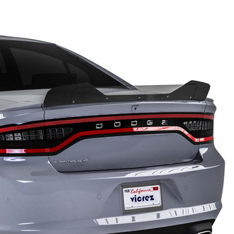Vicrez® - VZ1 Style Gloss Carbon Fiber Rear Wicker Bill Add-on Spoiler