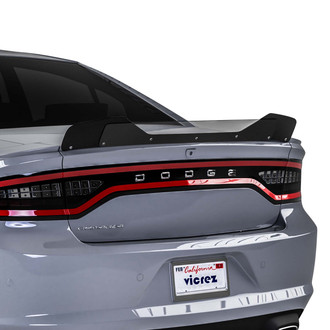 Vicrez® - VZ1 Style Gloss Black Rear Wicker Bill Add-on Spoiler