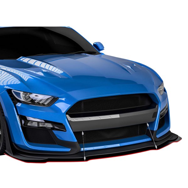 Vicrez® - GT500 Style Front Bumper Splitter with Support Rods