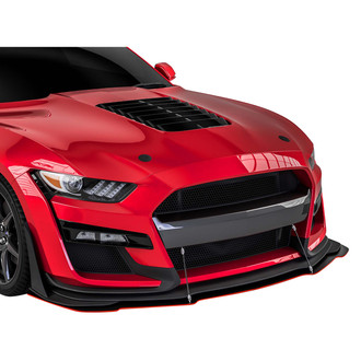 Vicrez® - GT500 Style Urban Camo Front Bumper Splitter with Support Rods