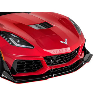 Vicrez® - ZR1 Style Urban Camo Front Bumper Splitter with Support Rods