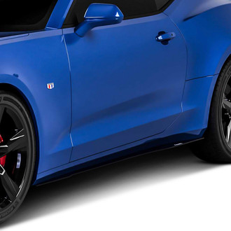 Vicrez® - V2R Style Carbon Flash Metallic Side Skirt Splitters