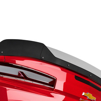 Vicrez® - V2R Style Gloss Carbon Fiber Rear Wicker Bill Add-on Spoiler