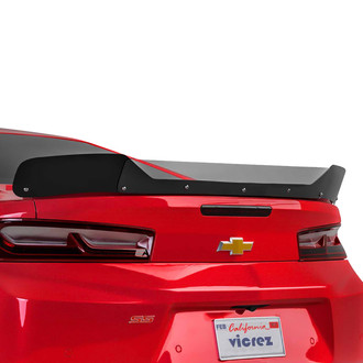 Vicrez® - V2R Style Gloss Black Rear Wicker Bill Add-on Spoiler