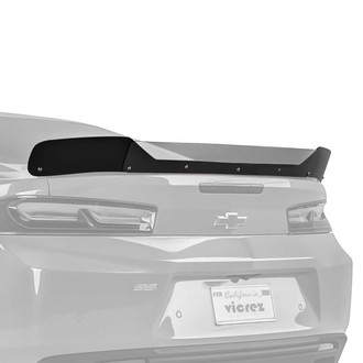 Vicrez® - V2R Style Satin Black Rear Wicker Bill Add-on Spoiler