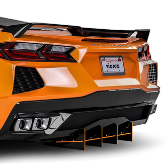 Vicrez® - 180R Style Carbon Flash Metallic Rear Diffuser